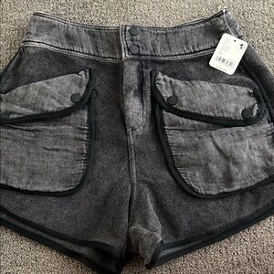 Womans free people black shorts XS